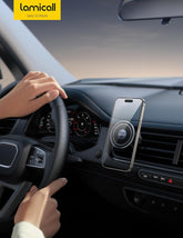 Lamicall Car Phone Holder for MagSafe - 2025 HD Glass Panel, Strong Magnetic Mount